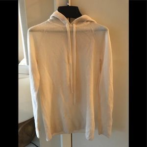 cream cashmere hoodie